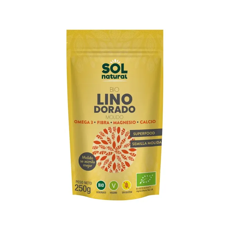 SEMILLAS DE LINO DORADAS TRITURADAS BIO 250 g