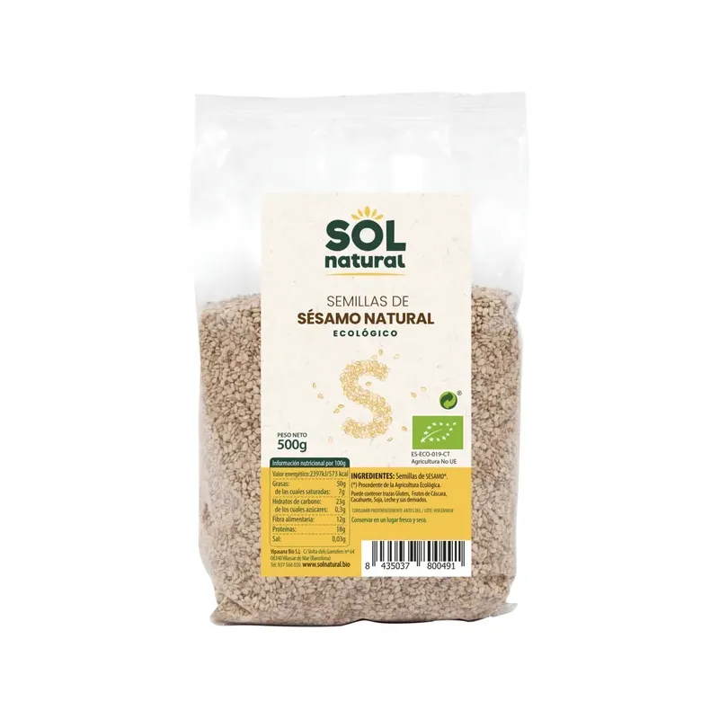 SEMILLAS DE SÉSAMO NATURAL BIO500G