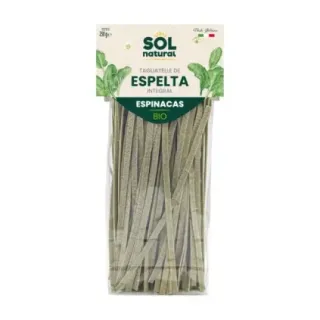 TAGLIATELLE DE ESPELTA INTEGRAL CON ESPINACAS BIO 250 g