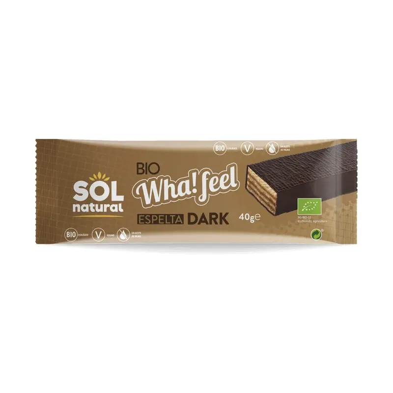 WHA! FEEL SNACK BAÑADO ESPELTA CACAO BIO 16 x 40 g