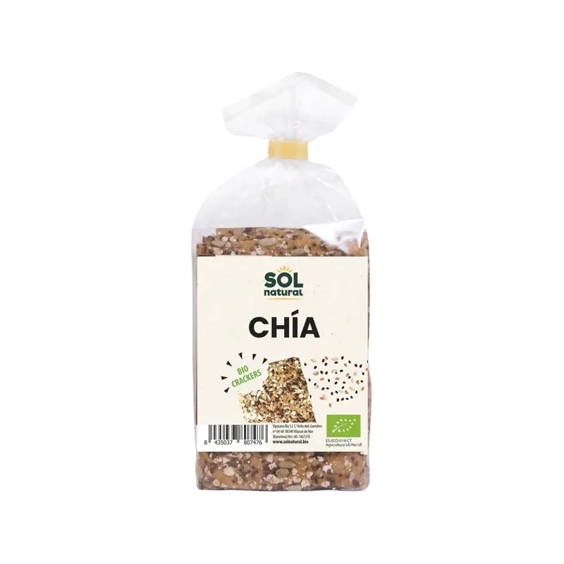 CRACKER CON SEMILLAS DE CHÍA BIO 200 g