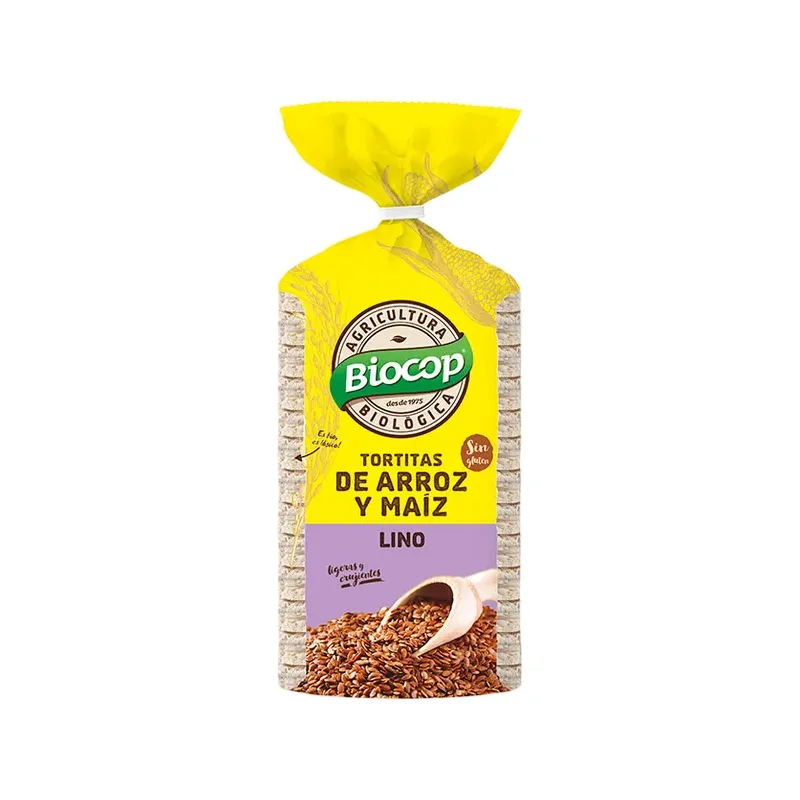 TORTITA ARROZ MAIZ LINO 200 GR