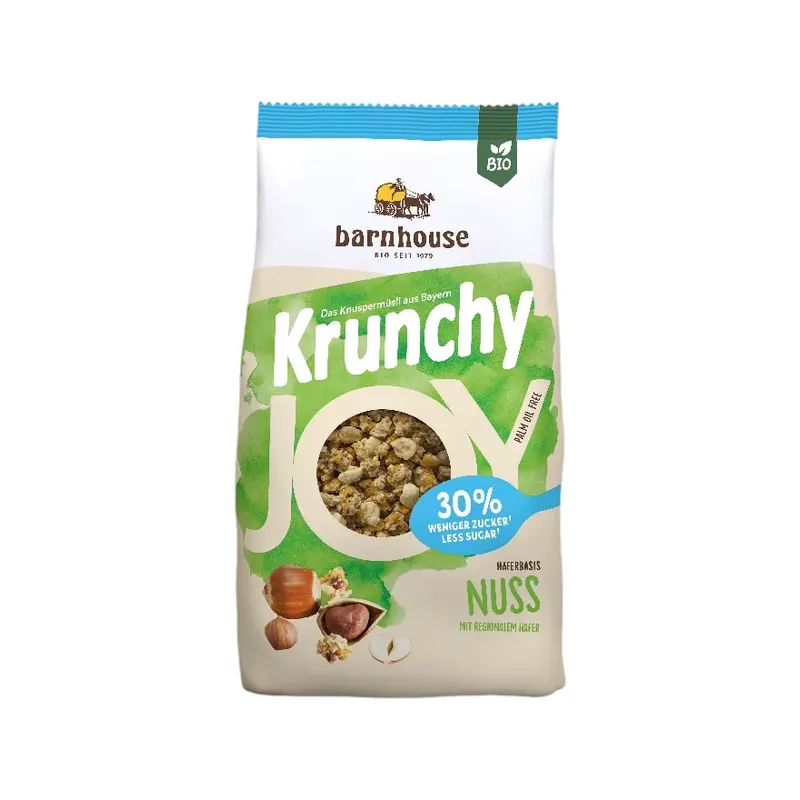 MUESLI KRUNCHY JOY AVELLANAS BARNHOUSE 375G