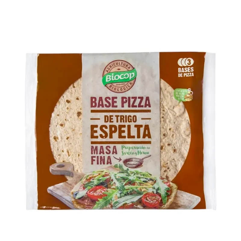 BASE PIZZA MASA FINA ESPELTA