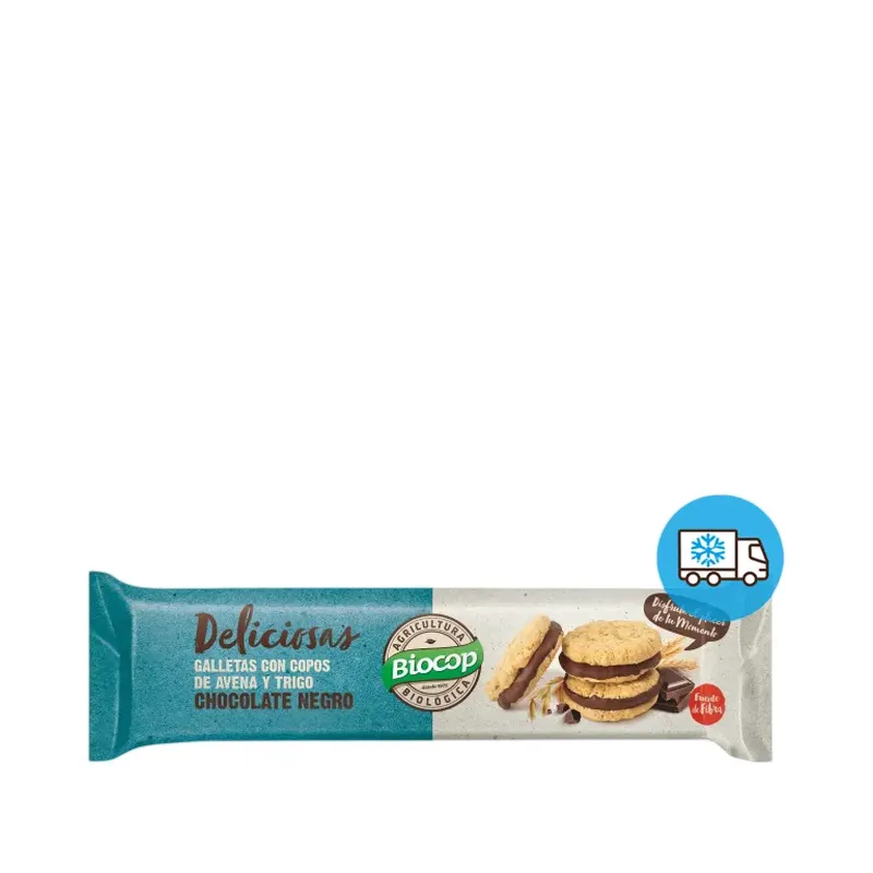 GALLETA DELICOUS RELLENA CHOCOLATE NEGRO 150G