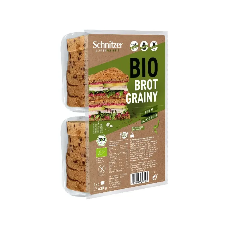 PAN MOLDE REBANADAS GRAINY SCHNITZER 430 G