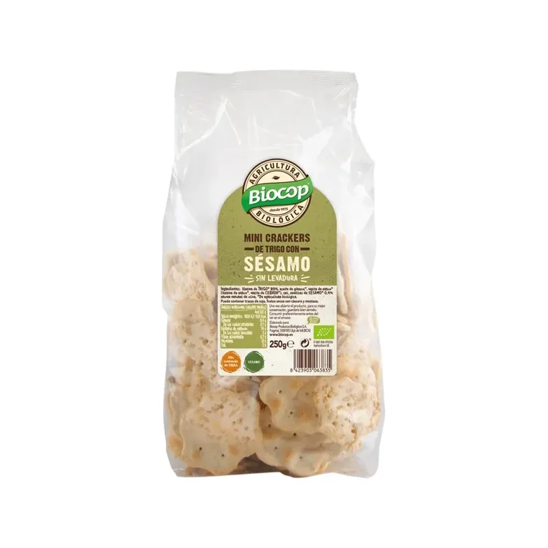 MINI CRACKERS TRIGO SESAMO 250G