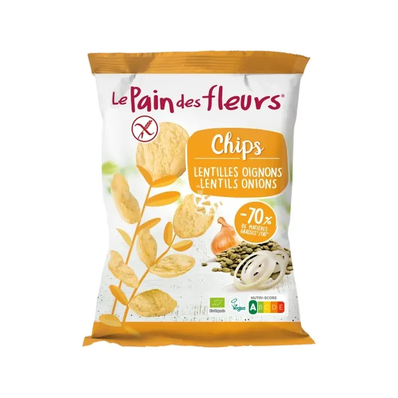 CHIPS LENTEJAS CEBOLLAPAN FLOR 50 G