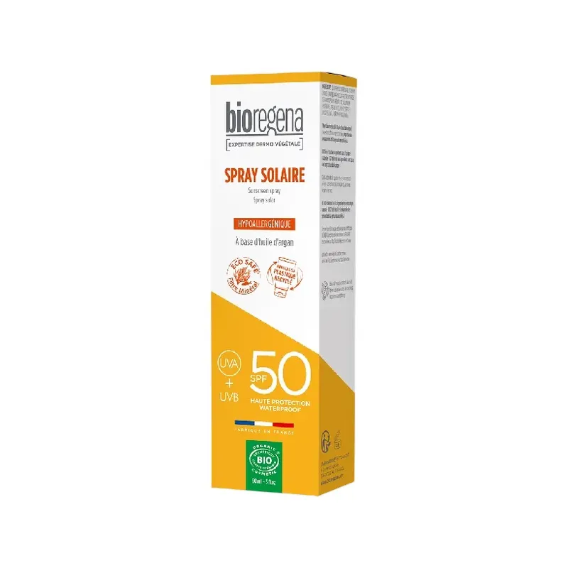 SPRAY SOLAR SPF50 HIPOALERGENICO BIOREGENA 90 ML