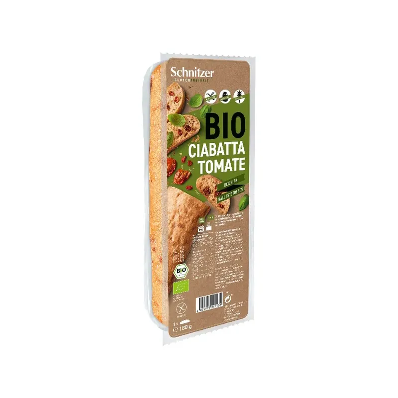 PAN CIABATTA TOMATE S/G SCHNITZER 180 G