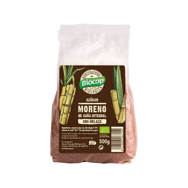 AZUCAR MORENO CAÑA INT.MELAZA  500G