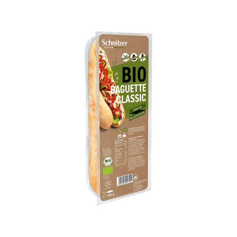 PAN BAGUETTE CLASICO S/G SCHNITZER 180 G