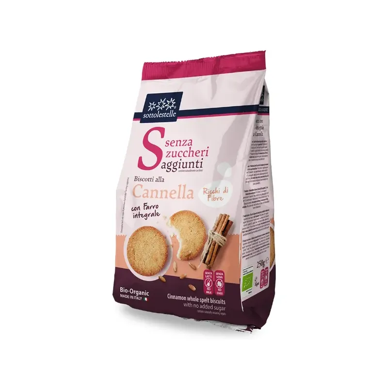 GALLETAS T.ESPELTA CANELA SIN AZUCAR SOTTO 250G
