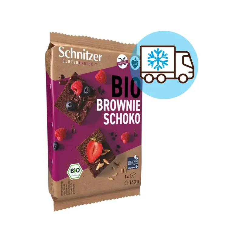 BROWNIE CHOCOLATE NEGRO S/G SCHNITZER  140G