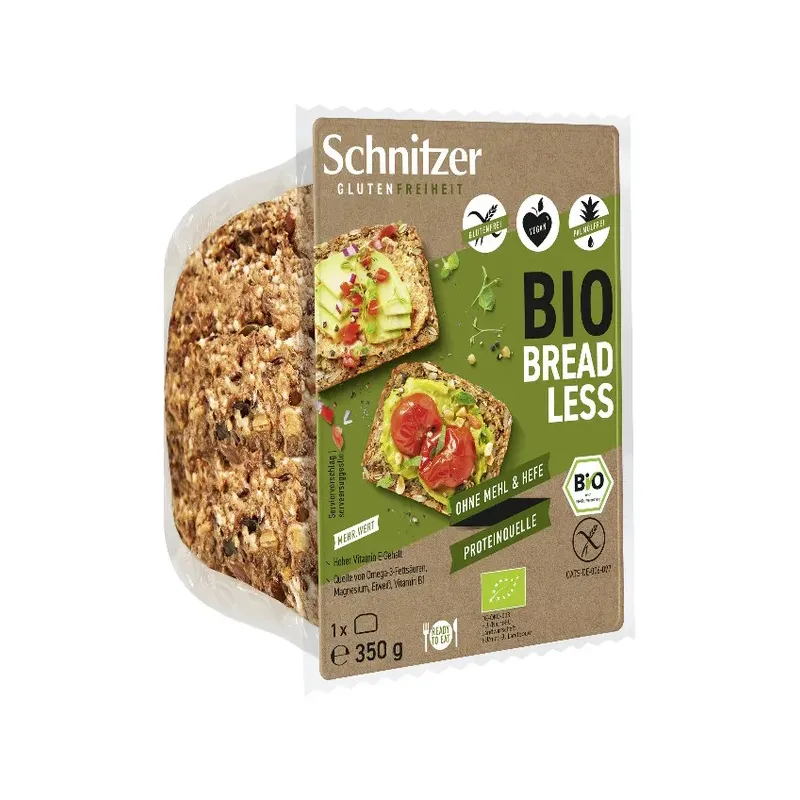 PAN BREAD LESS SIN GLUTEN SCHNITZER  350G