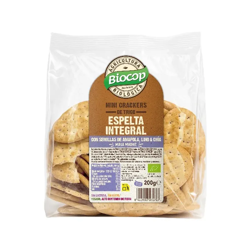 MINI CRACKER T.ESPELT.I.SEMILLA M.MADRE BIOCOP200G