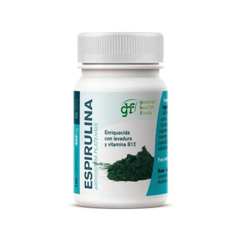 ESPIRULINA 100 COMP 400 MG