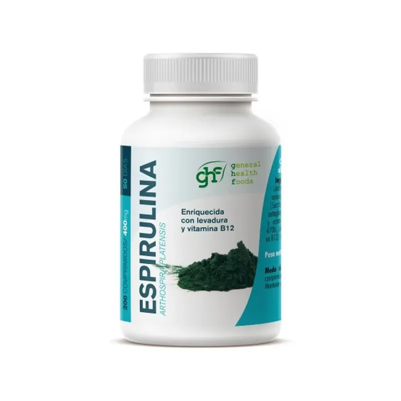 ESPIRULINA 200 COMP 400 MG