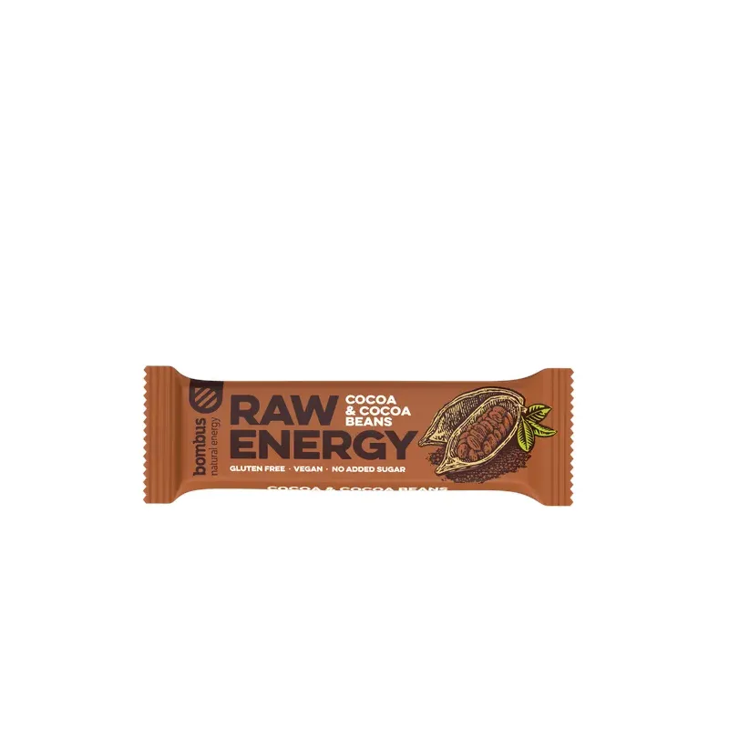 BOMBUS RAW ENERGY CACAO/CACAO  OFERTA LOTE CADUCIDAD 19/10/26
