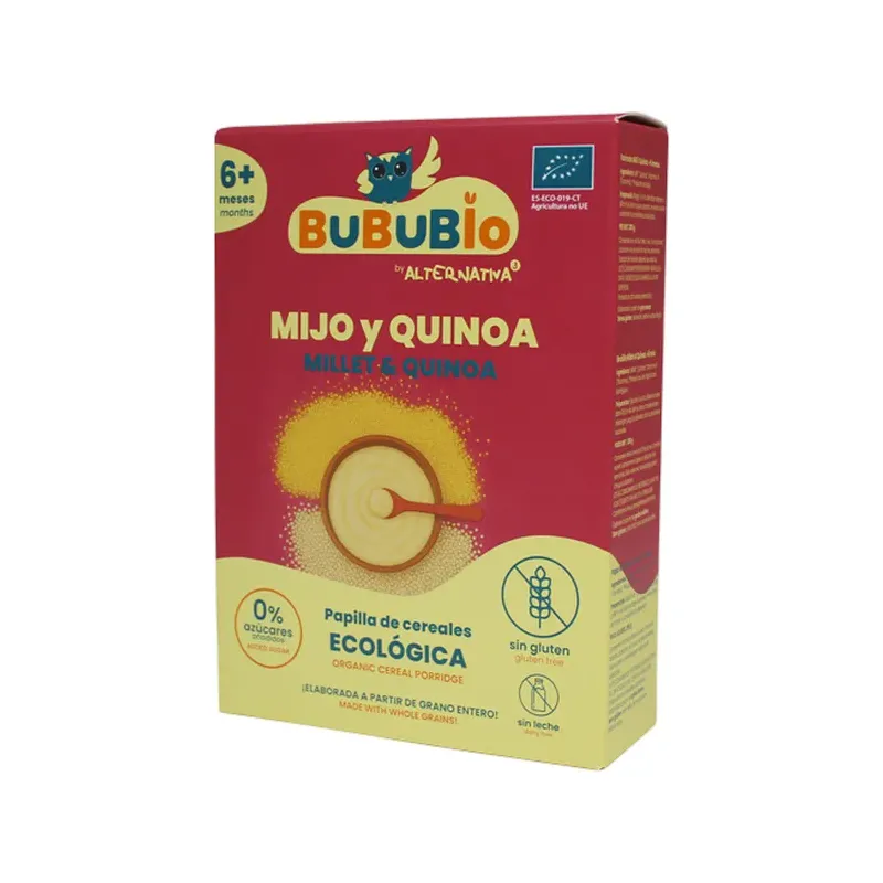 PAPILLA DE MIJO Y QUINOA SIN GLUTEN BIO 200G
