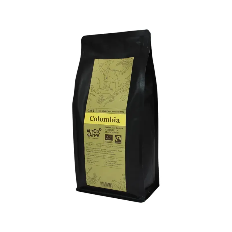 CAFÉ COLOMBIA EN GRANO BIO-FT 1KG