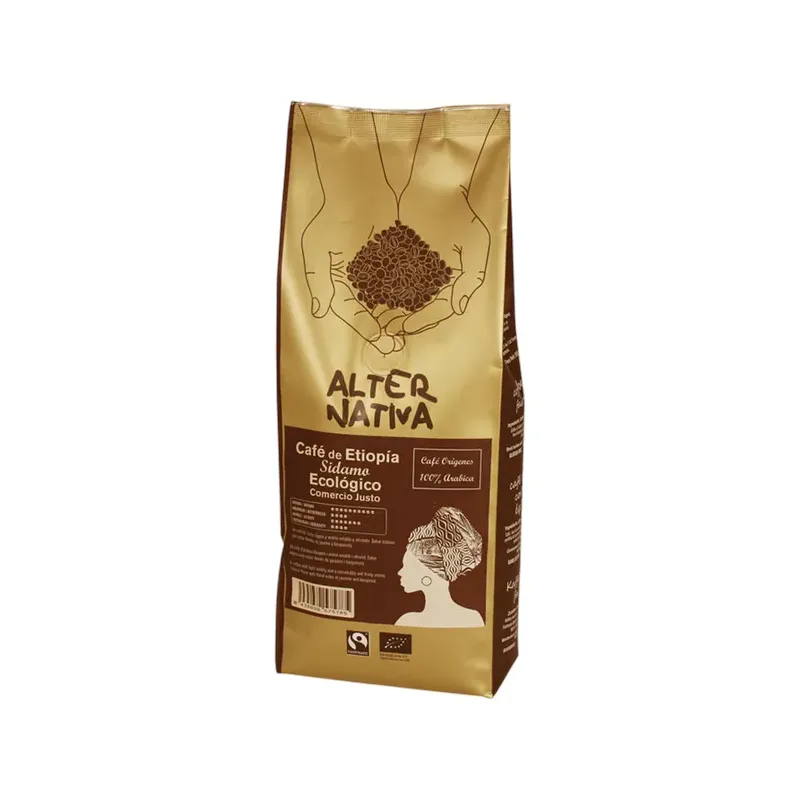 CAFÉ ORIGEN ETIOPÍA SIDAMO EN GRANO BIO-FT 500G