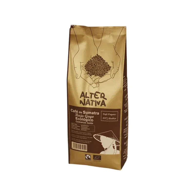 CAFÉ ORIGEN SUMATRA RAJA GAYO EN GRANO BIO-FT 500G