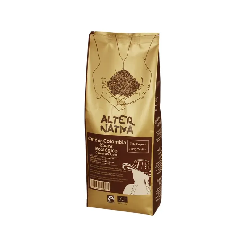 CAFÉ ORIGEN COLOMBIA CAUCA EN GRANO BIO-FT 500G