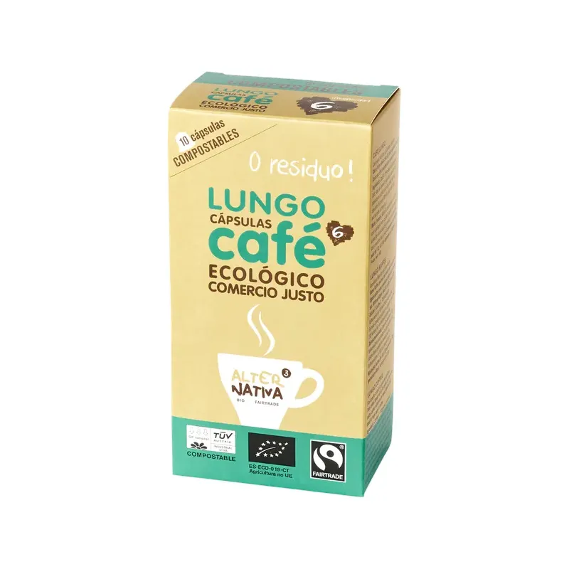 CÁPSULAS TUV CAFÉ LUNGO BIO-FT 10UDS X 5G