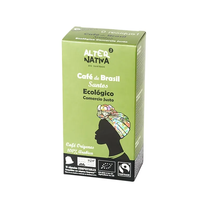CÁPSULAS TUV CAFÉ BRASIL SANTOS BIO-FT 10UDS X 5G