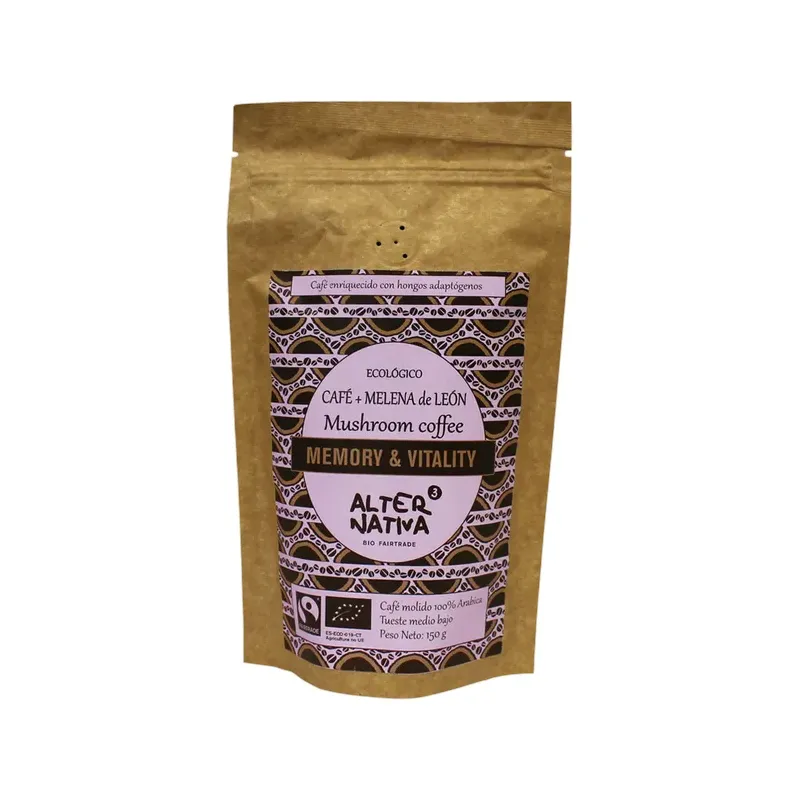 CAFÉ CON MELENA DE LEÓN MOLIDO BIO-FT 150G