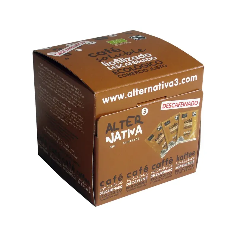 CAFÉ DESCAFEINADO LIOFILIZADO BIO-FT 25UDS X 2G