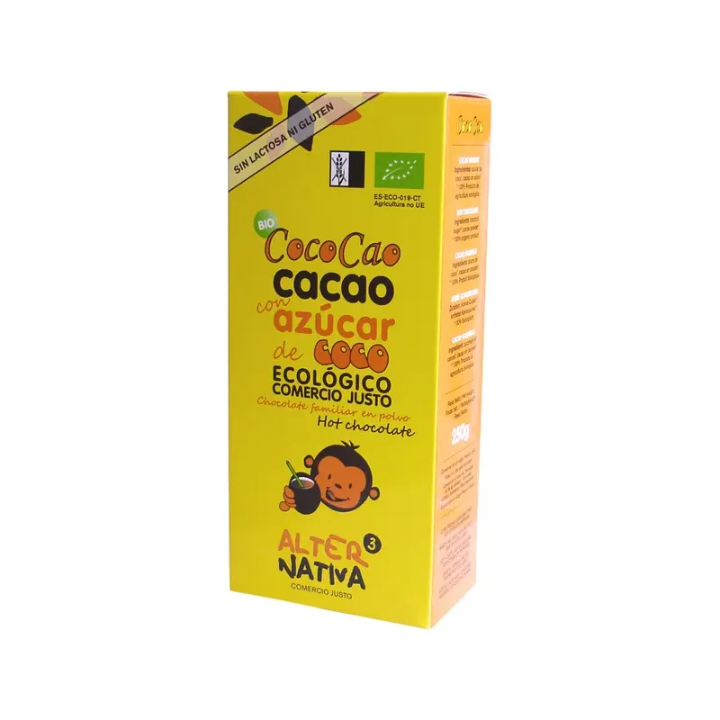 COCOCAO CACAO INSTANT CON AZÚCAR DE COCO BIO 250G