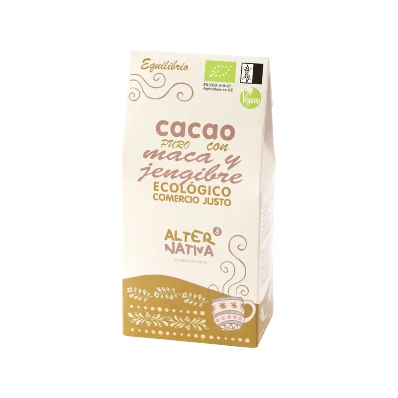 CACAO CON MACA Y JENGIBRE BIO 125G