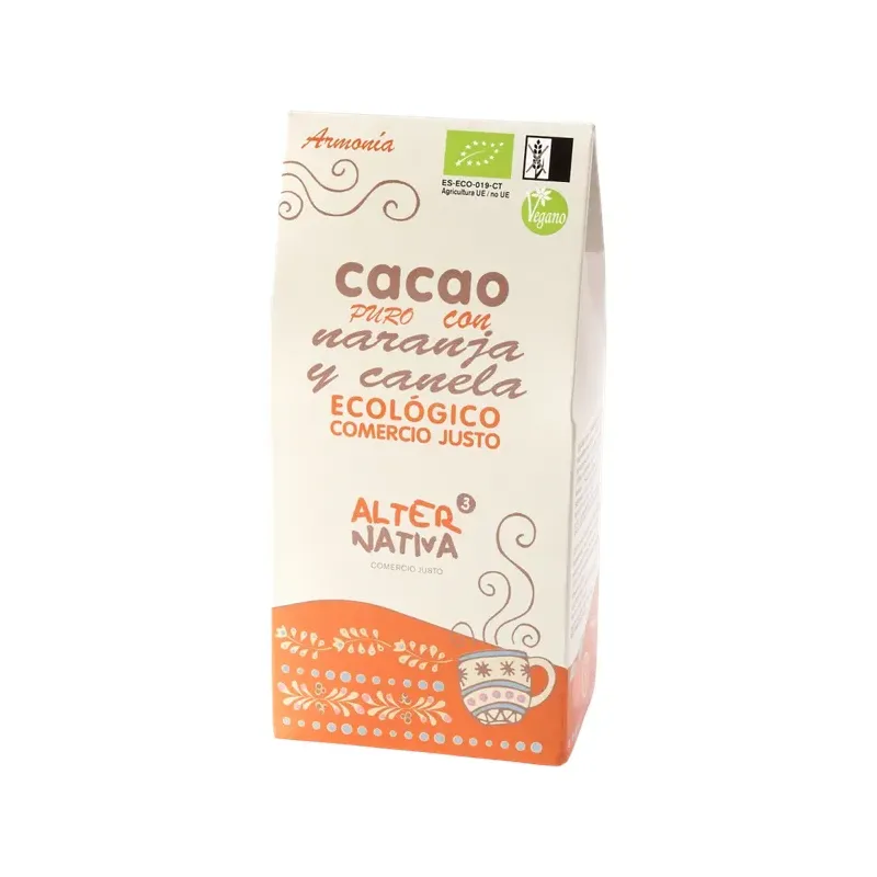 CACAO CON NARANJA Y CANELA BIO 125G