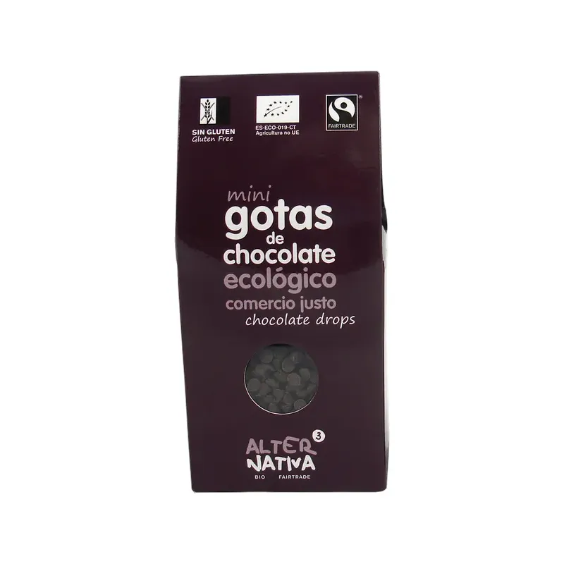 MINI GOTAS DE CHOCOLATE 48% BIO-FT 225G
