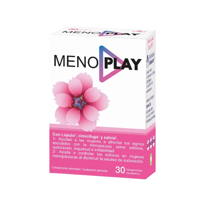 MENOPLAY 30 COMPRIMIDOS.  OFERTA LOTE CADUCIDAD 31/03/27