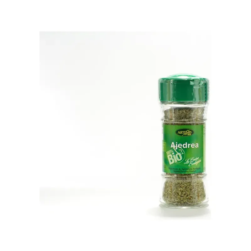 AJEDREA 20GRS. (TARRO CRISTAL) Especias y Condimentos Ecológicos ArtemísBio OFERTA LOTE CADUCIDAD 15/11/26