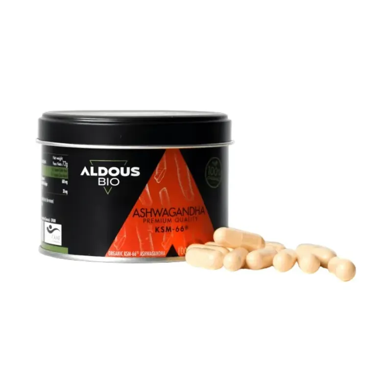 ASHWAGANDHA KSM-66 ECOLÓGICA — 100 CÁPSULAS