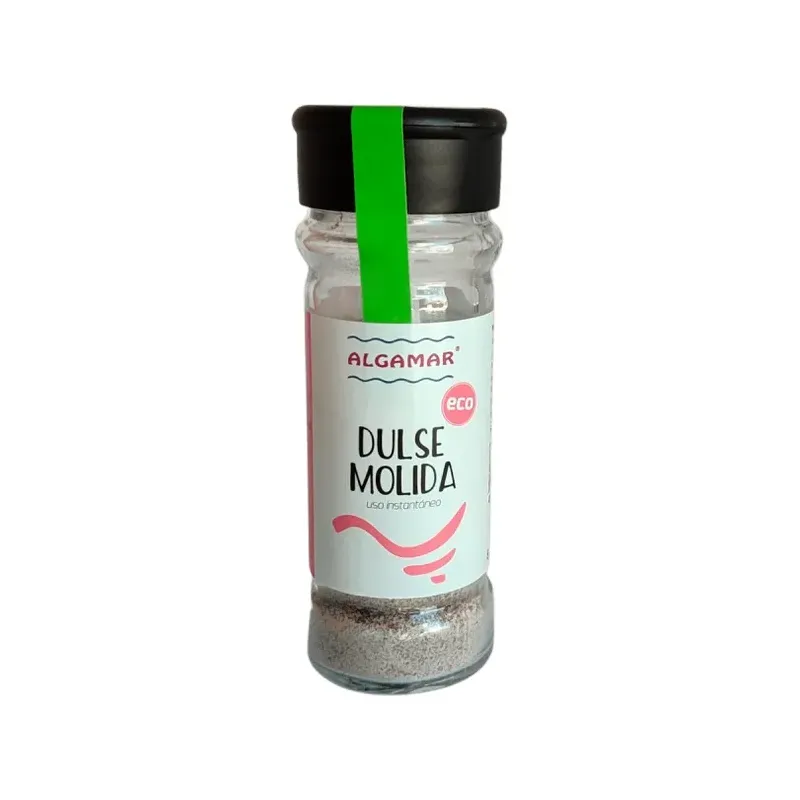 Alga Dulse molida, en tarro de vidrio especiero 45