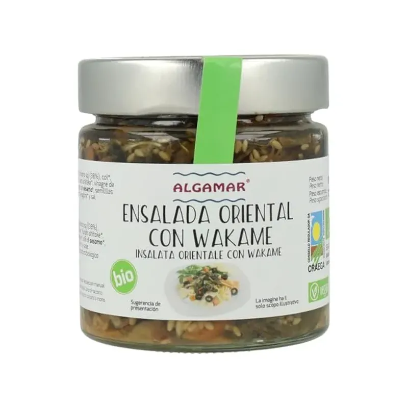 Ensalada de Wakame Oriental 180 g  BIO - con aceit