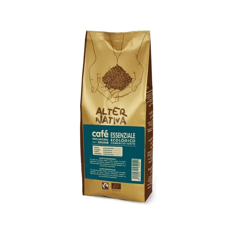 CAFÉ ESSENZIALE BIOLÓGICO EN GRANO BIO-FT 1KG