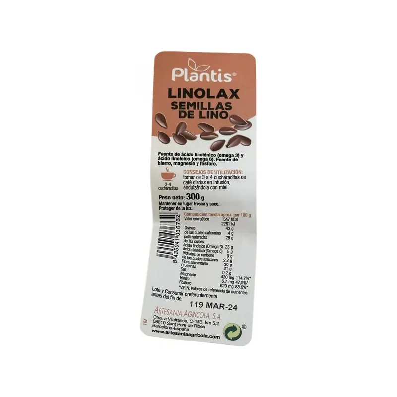LINOLAX SEMILLAS DE LINO DORADAS PL  OFERTA LOTE CADUCIDAD 31/10/26