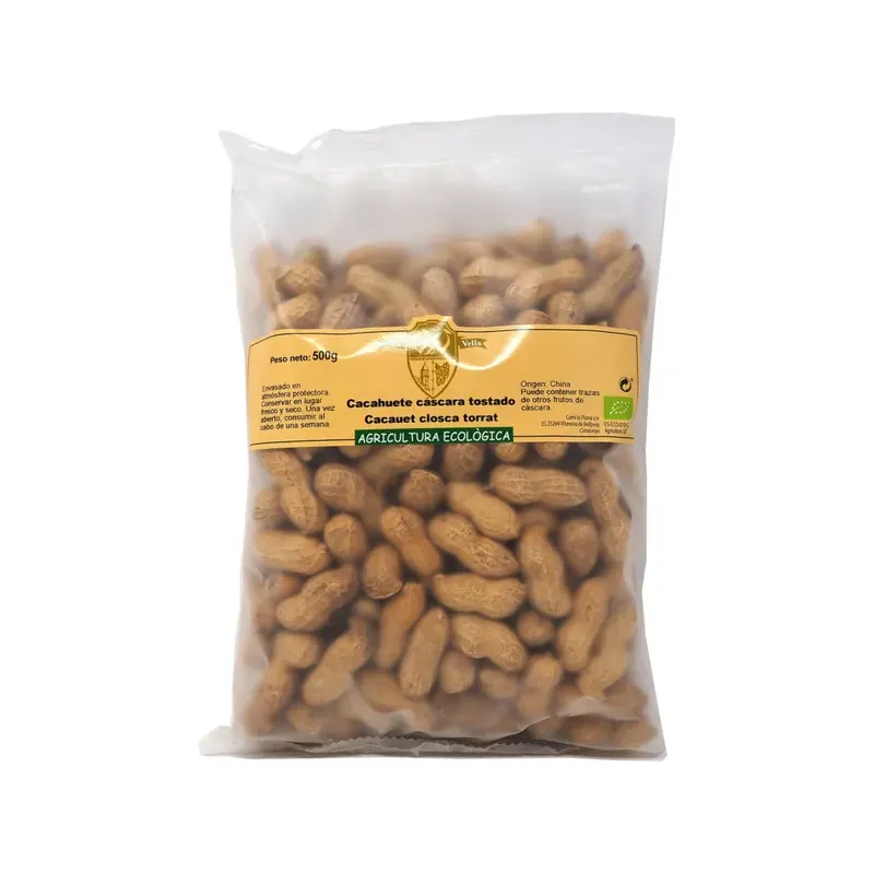 CACAHUETE TOSTADO CON CÁSCARA ECO 500G