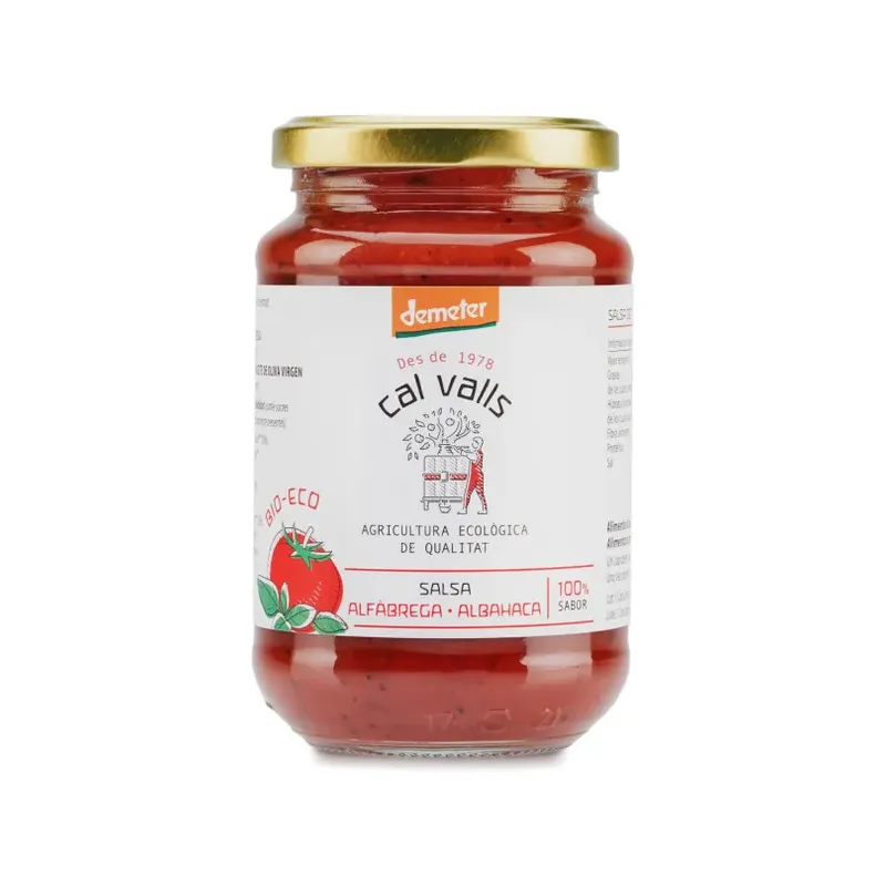 SALSA TOMATE C/ALBAHACA DEM.350 GR.