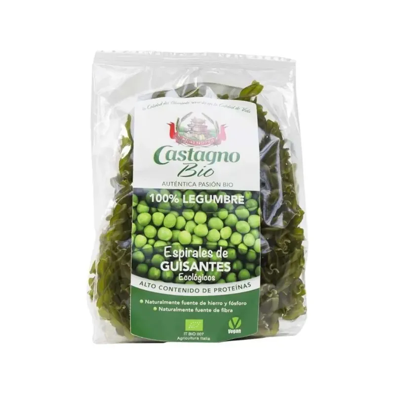 ESPIRALES DE GUISANTE CON ALBAHACA ECO 250G