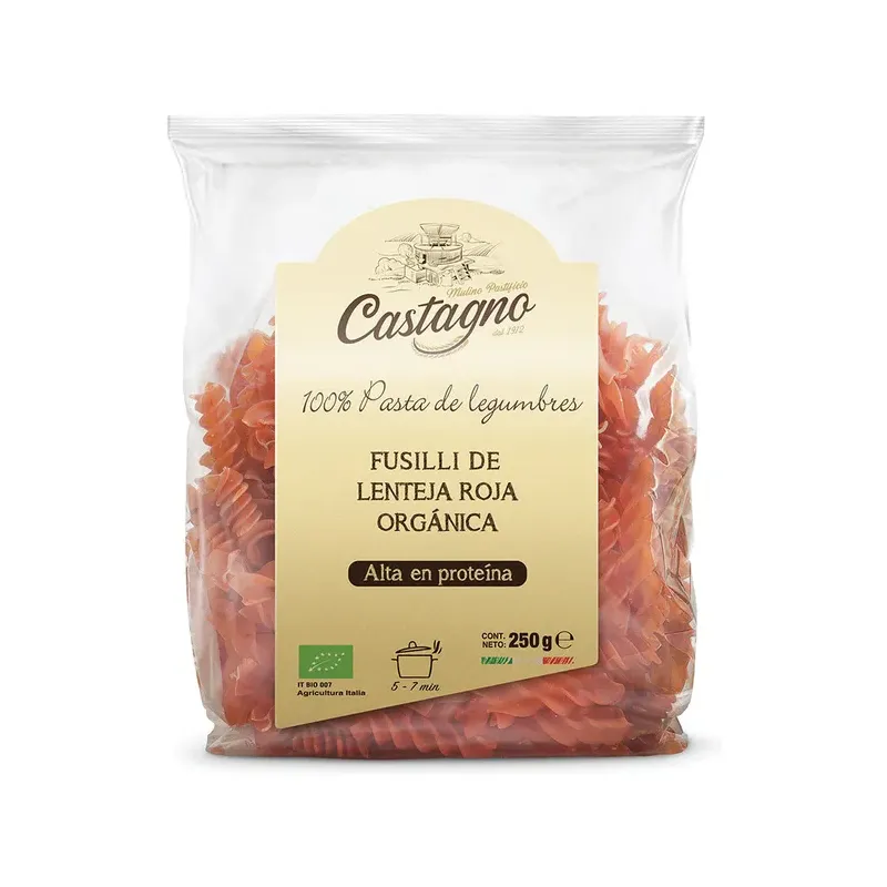 ESPIRALES DE LENTEJA ROJA - TOMATE ECO 250G