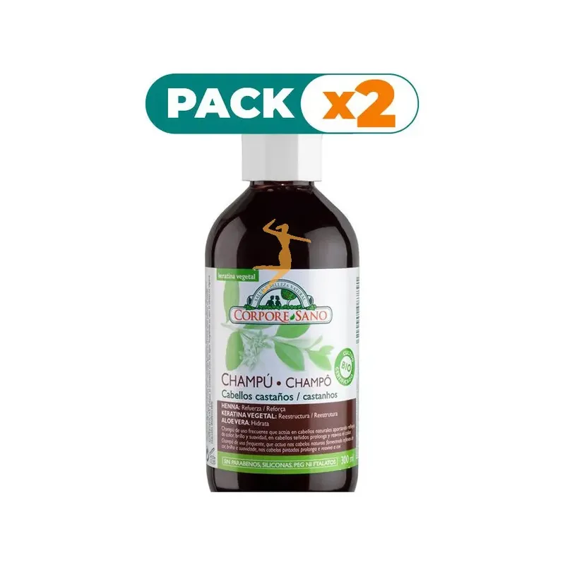 CHAMPU HENNA CATECHU (CASTAÑO)