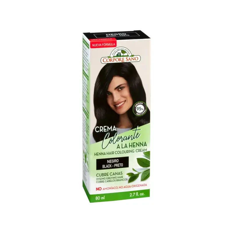 CREMA COLORANTE CABELLO NEGRO 80 ML