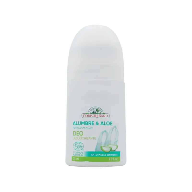 DESODORANTE ALUMBRE Y ALOE VERA 75 ML ROLLON